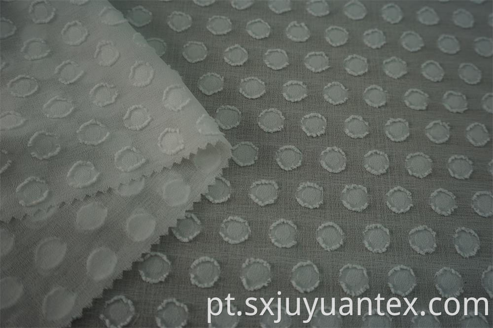 Polka Dot Clip Jacquard Fabric